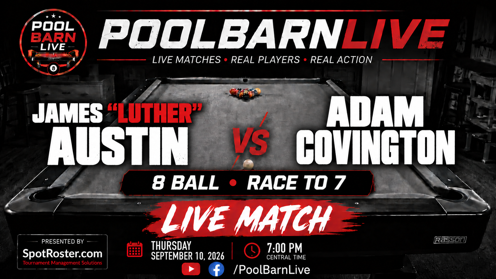 James "Luther" Austin vs. Adam Covington match thumbnail