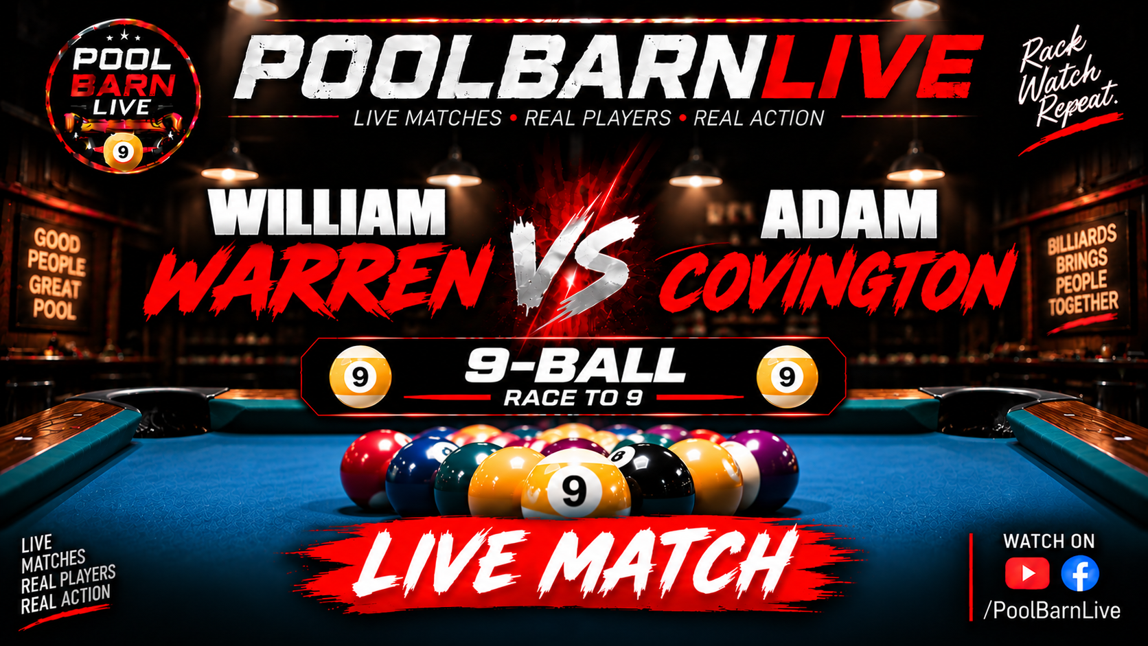 William Warren vs. Adam Covington match thumbnail